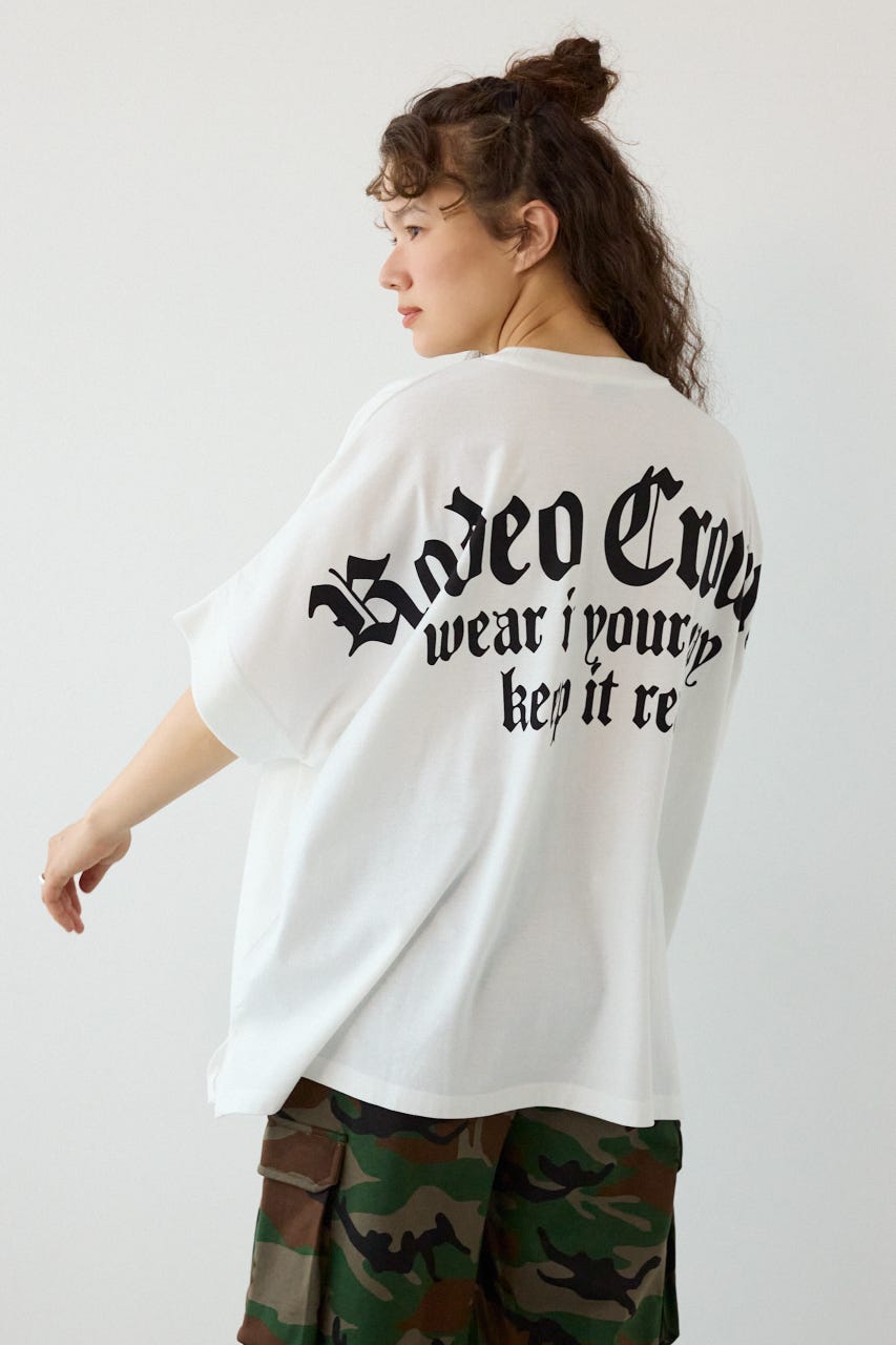 OE LOGO ドルマントップス O/WHT FREE