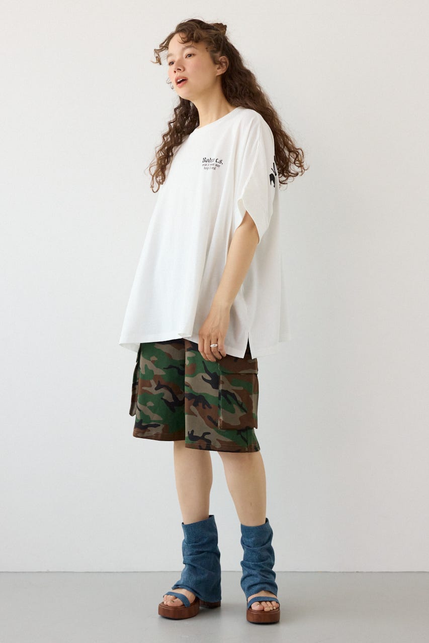 OE LOGO ドルマントップス O/WHT FREE