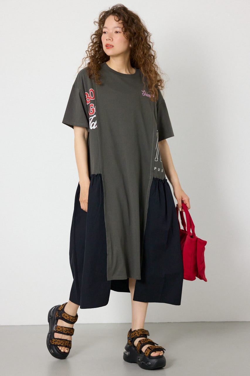 ドッキングカットワンピース BLK FREE
