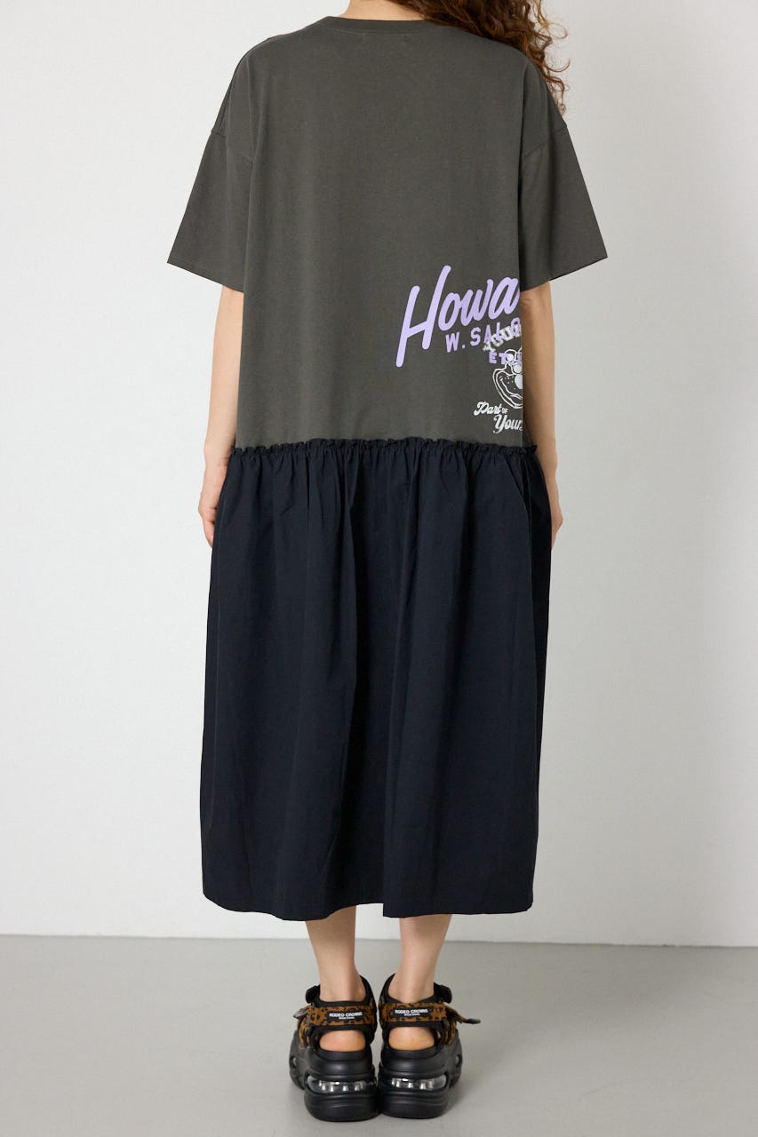 ドッキングカットワンピース BLK FREE