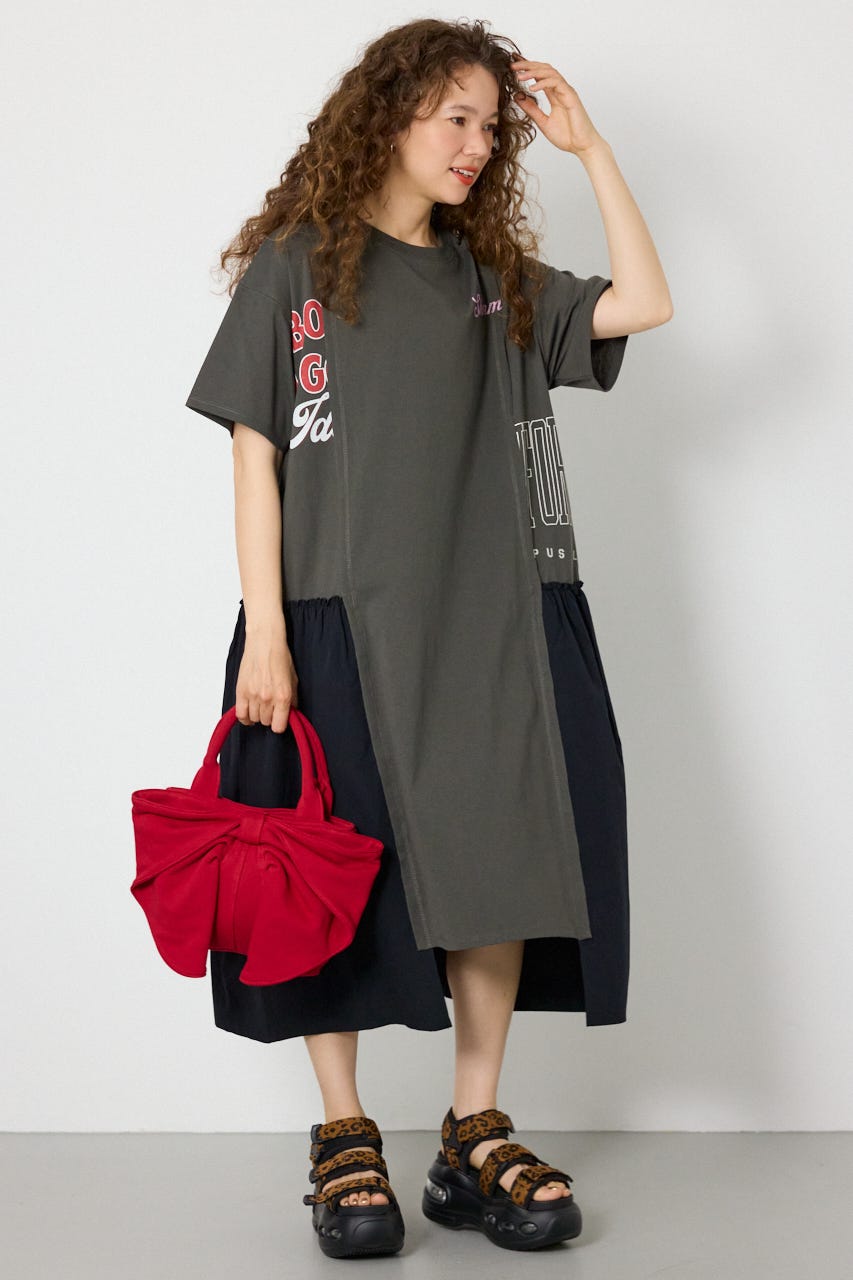 ドッキングカットワンピース BLK FREE