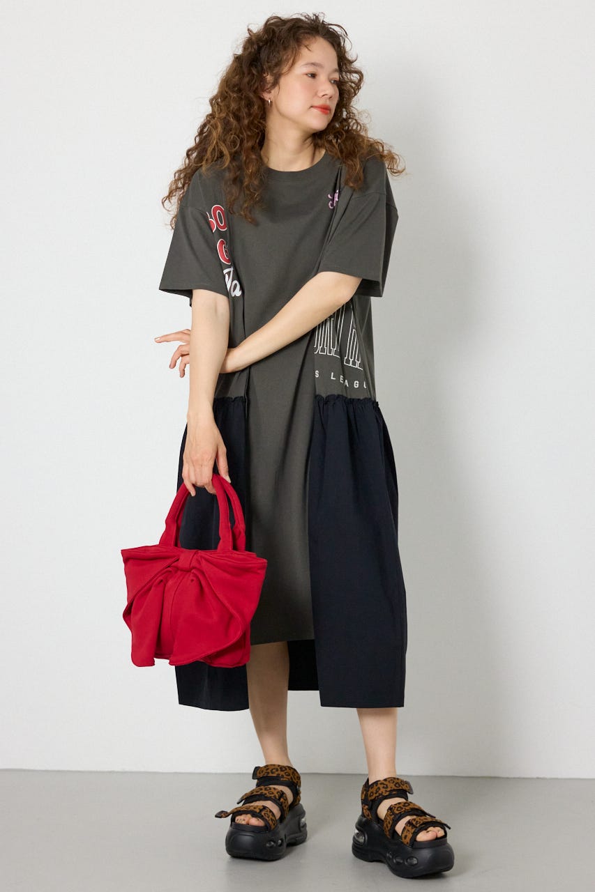 ドッキングカットワンピース BLK FREE