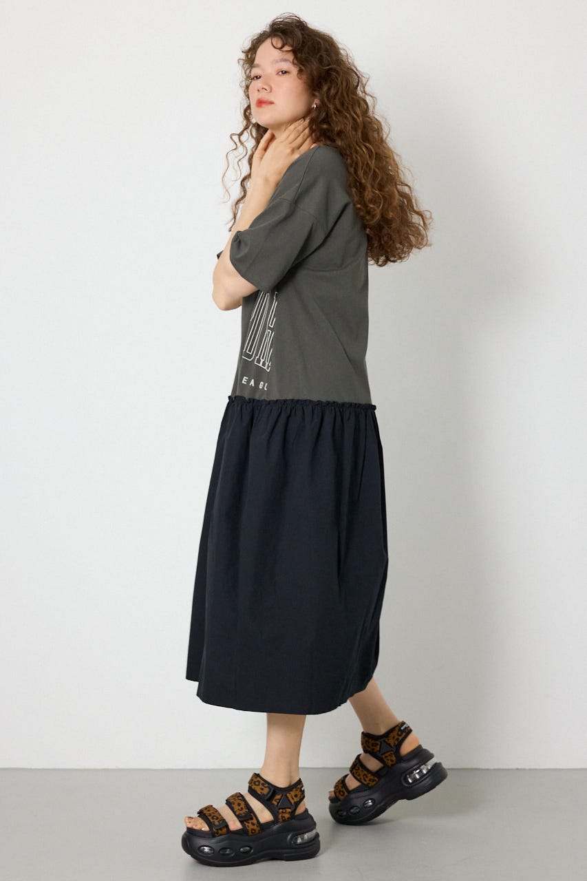 ドッキングカットワンピース BLK FREE