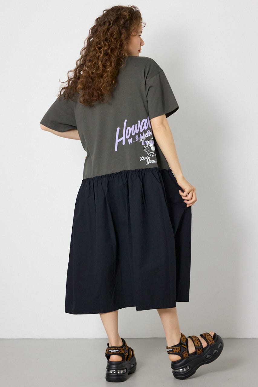 ドッキングカットワンピース BLK FREE