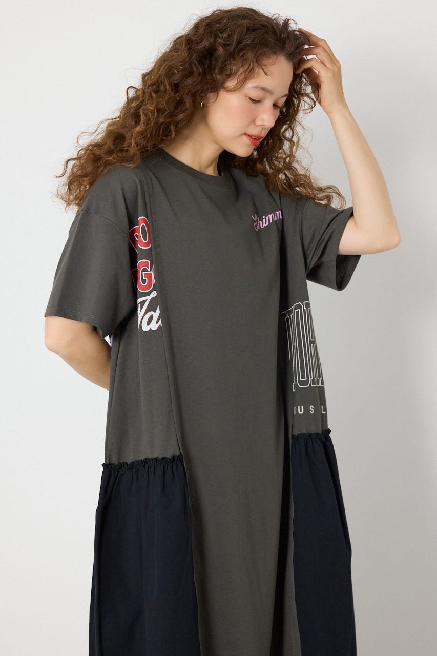 ドッキングカットワンピース BLK FREE