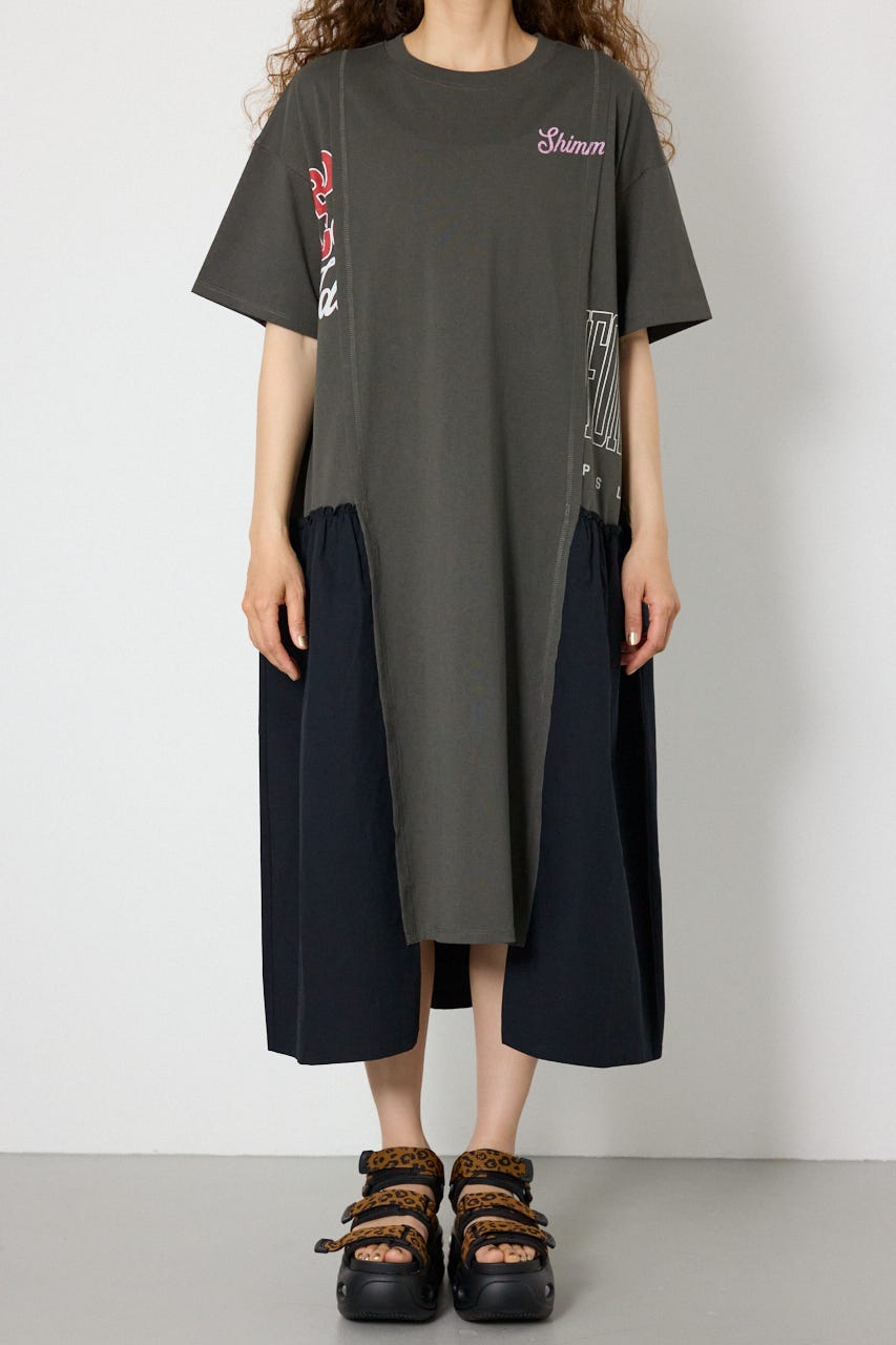 ドッキングカットワンピース BLK FREE
