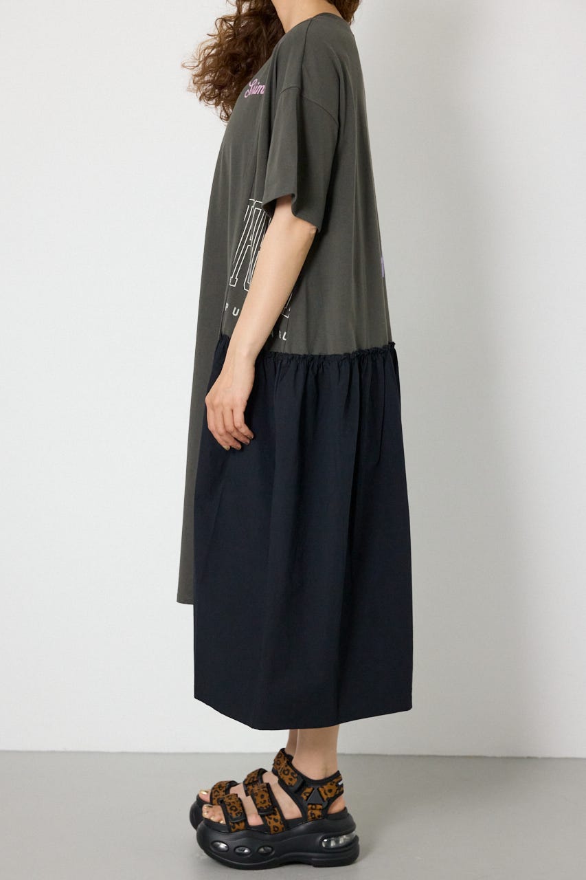 ドッキングカットワンピース BLK FREE
