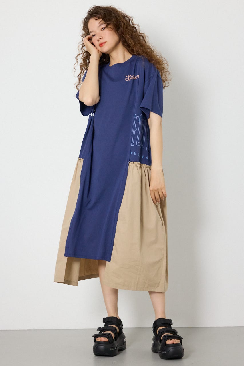 ドッキングカットワンピース NVY FREE