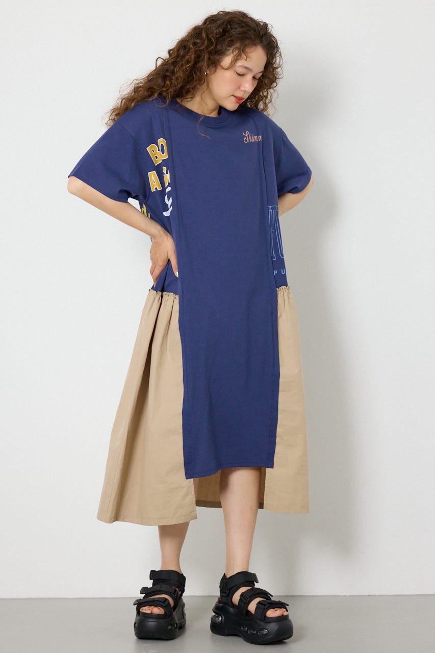 ドッキングカットワンピース NVY FREE
