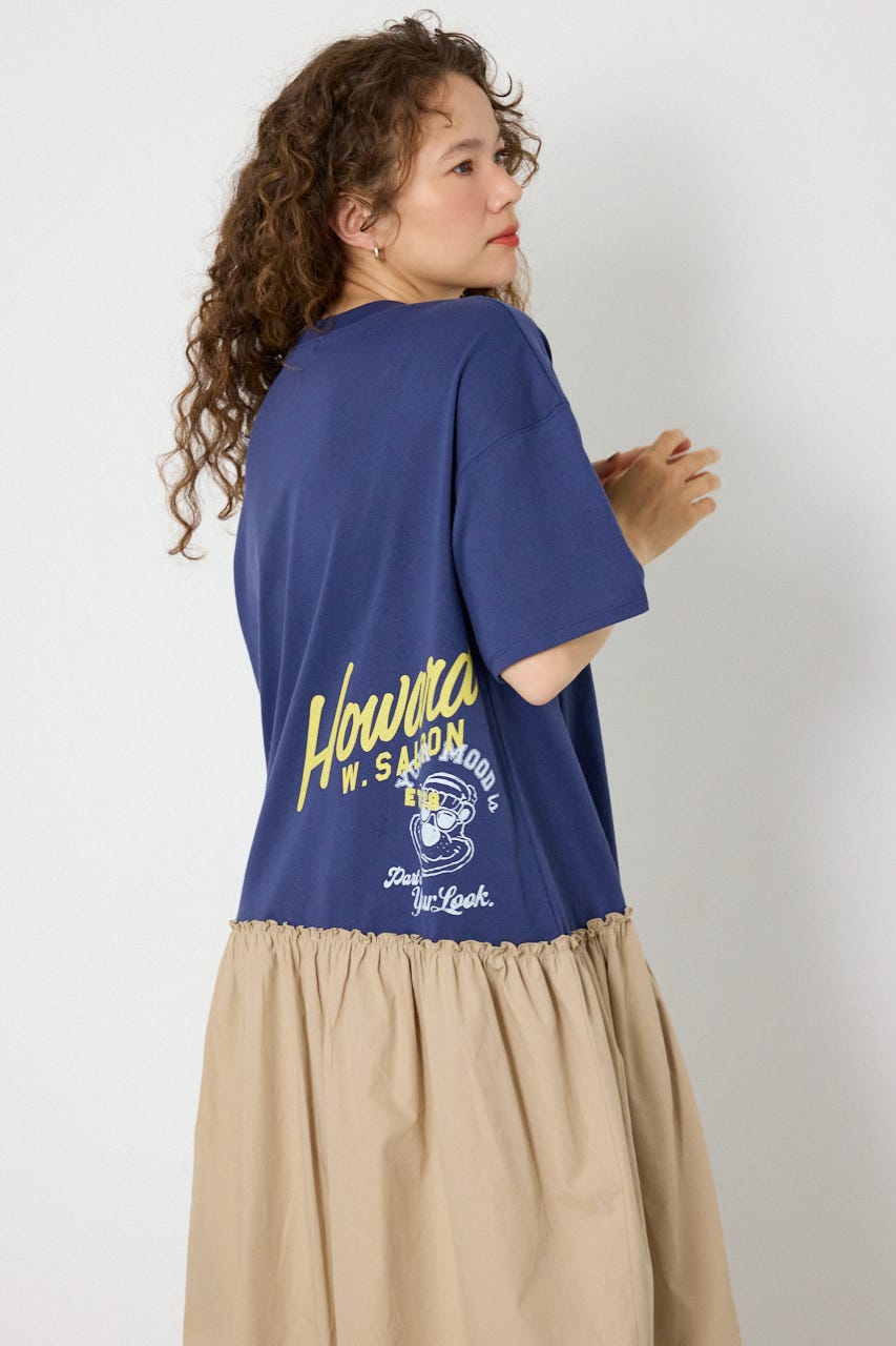 ドッキングカットワンピース NVY FREE