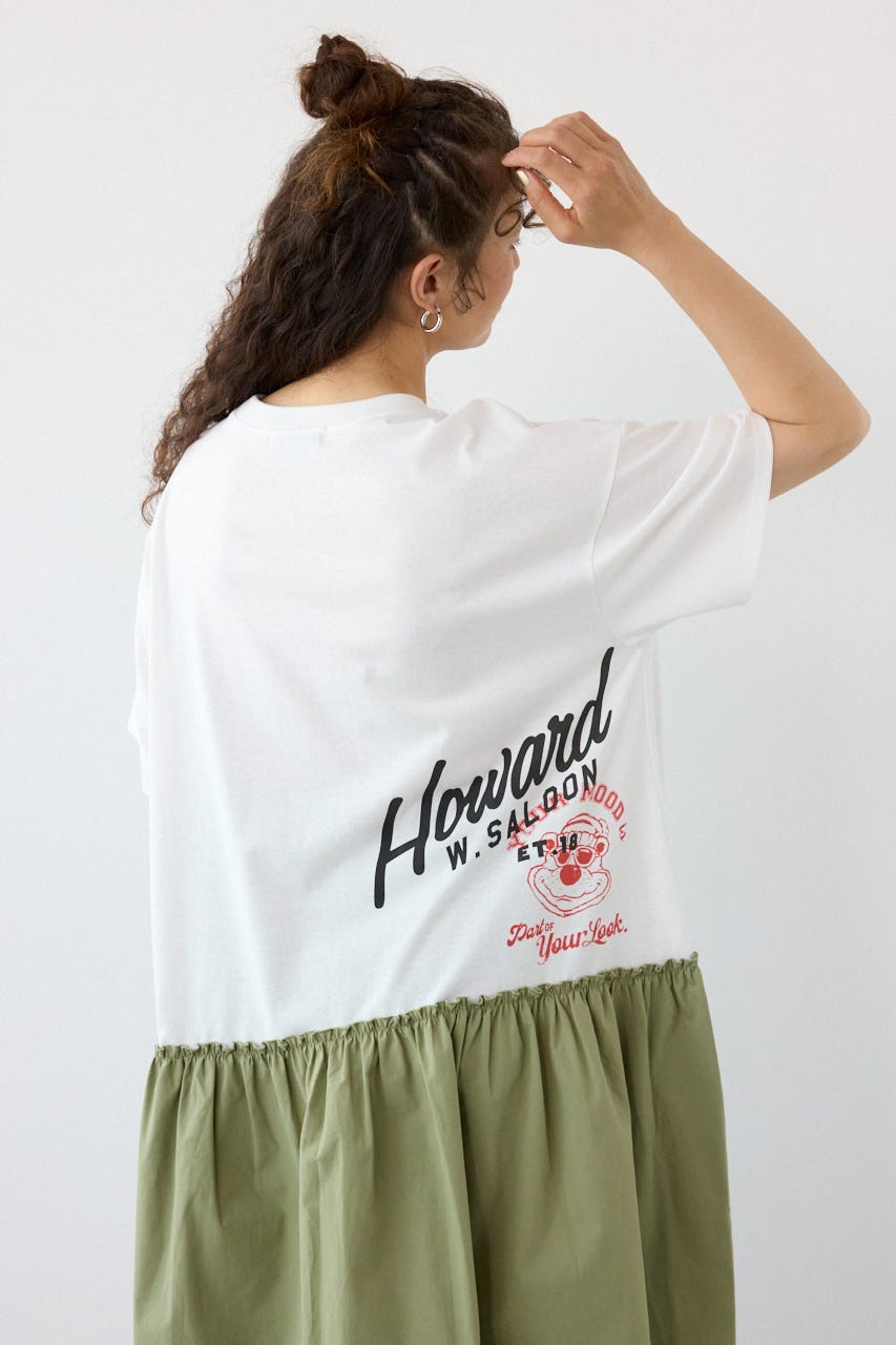 ドッキングカットワンピース O/WHT FREE