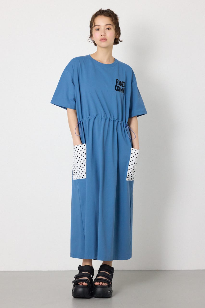 CLOUD FABLIC ワンピース D/BLU FREE