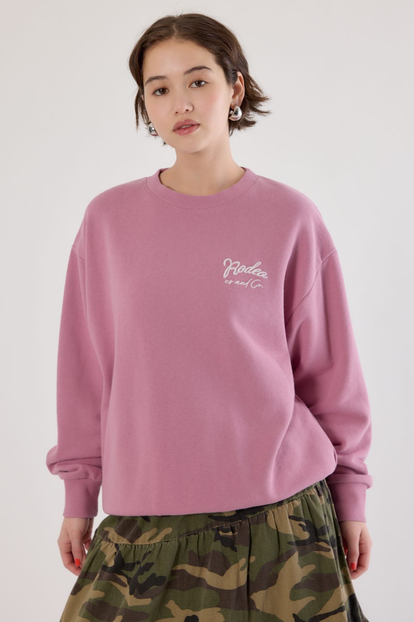 ロゴデニムパッチスウェットトップス D/PNK FREE