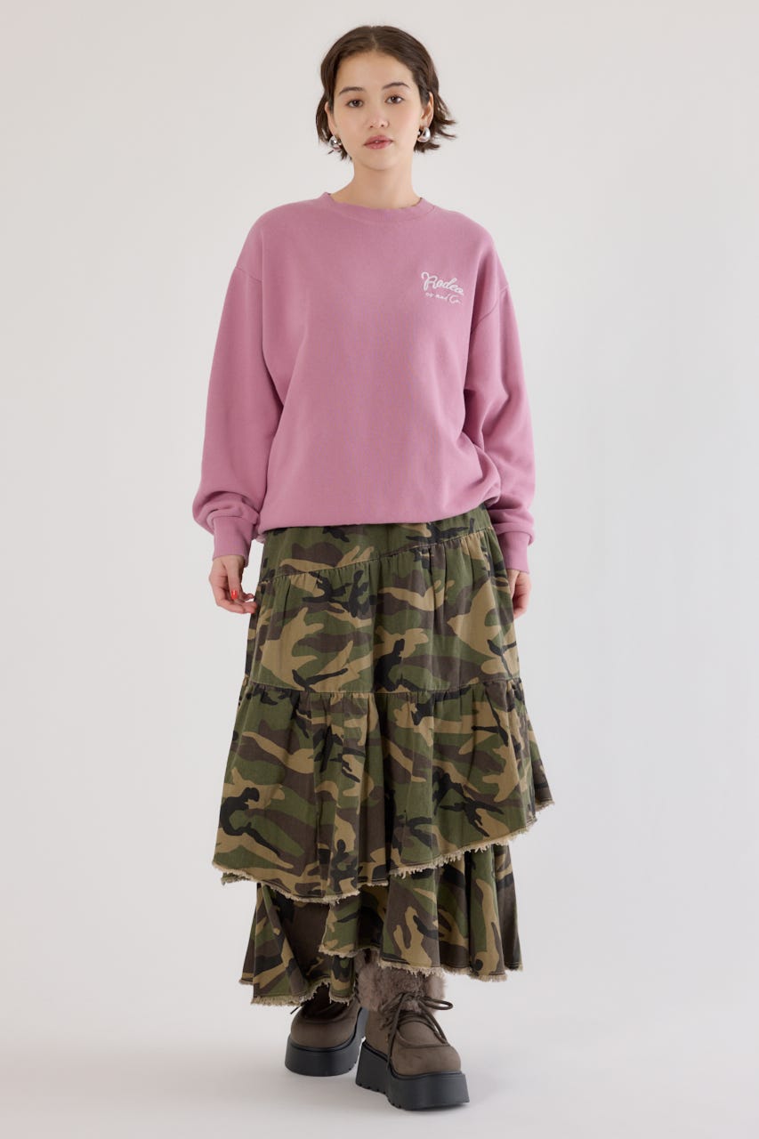 ロゴデニムパッチスウェットトップス D/PNK FREE