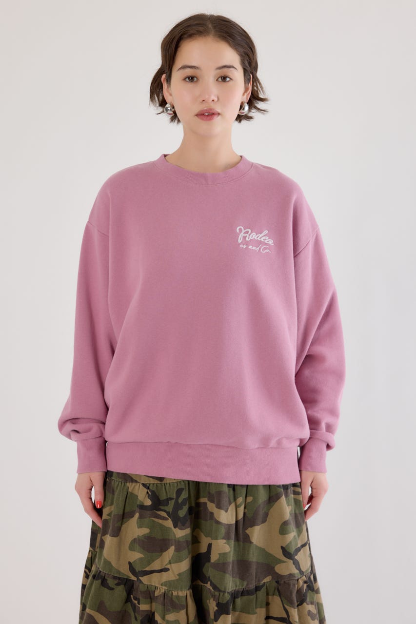 ロゴデニムパッチスウェットトップス D/PNK FREE