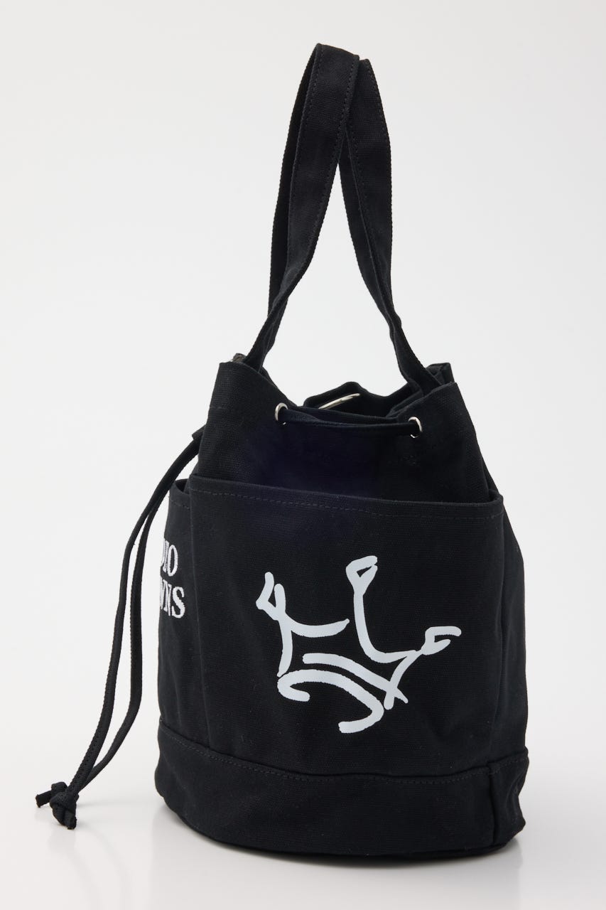 【SS先行アイテム】サイドポケットミドルトート BLK FREE