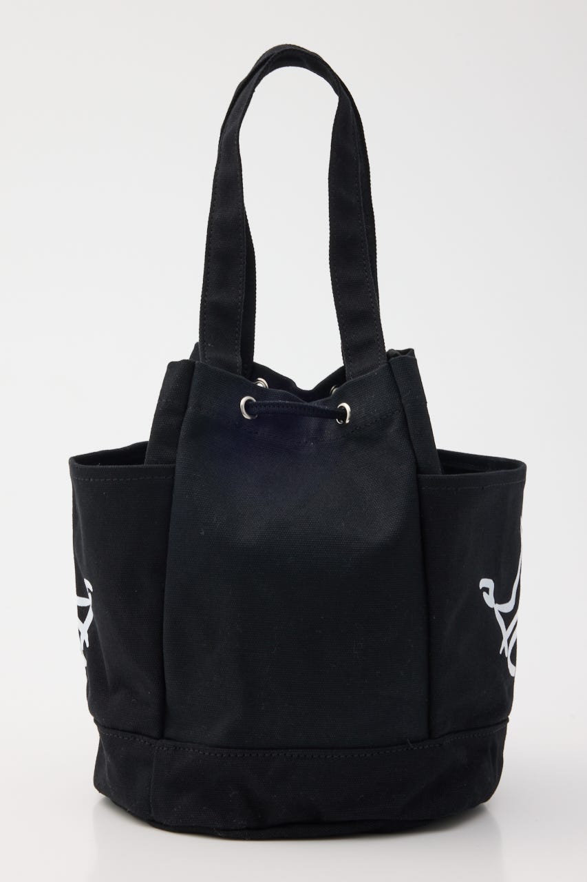 【SS先行アイテム】サイドポケットミドルトート BLK FREE