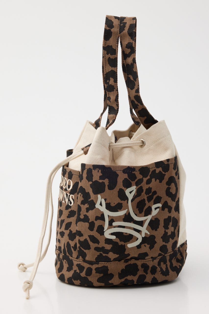 【SS先行アイテム】サイドポケットミドルトート 柄BRN FREE