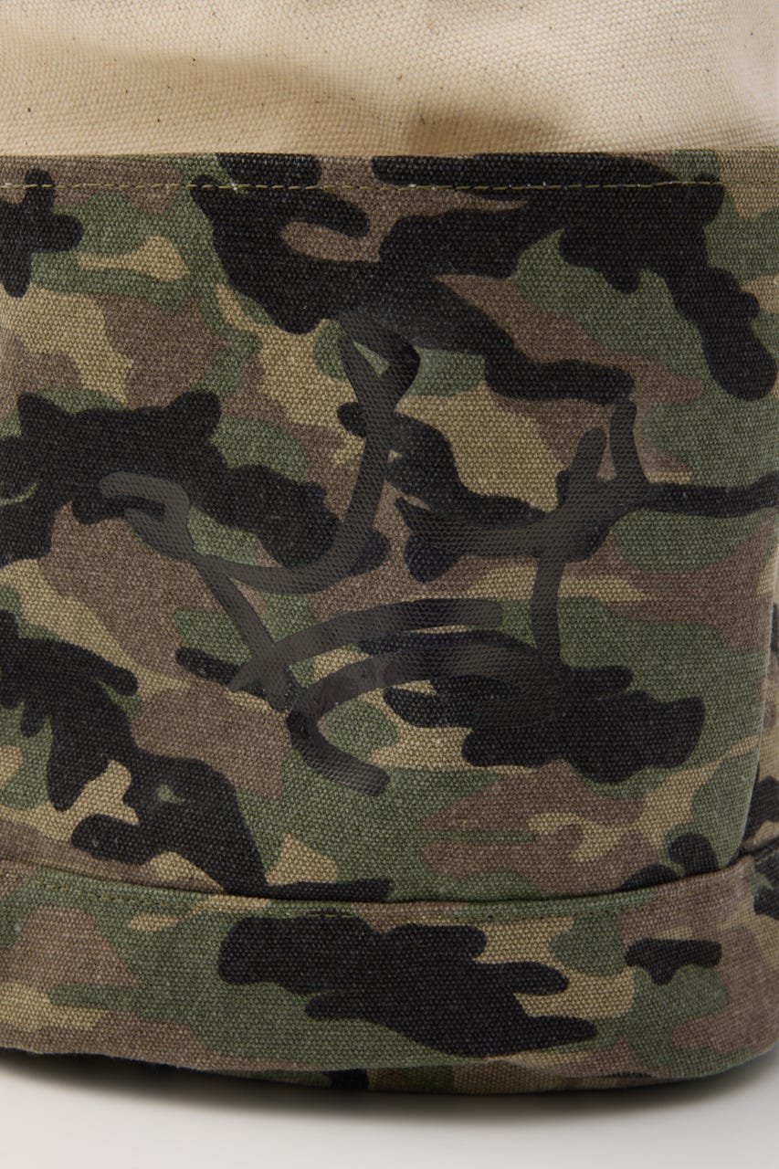 【SS先行アイテム】サイドポケットミドルトート 迷彩 FREE