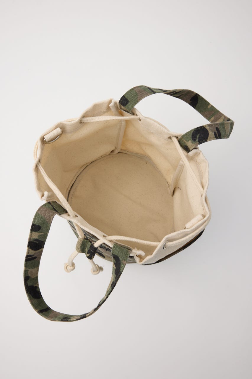 【SS先行アイテム】サイドポケットミドルトート 迷彩 FREE