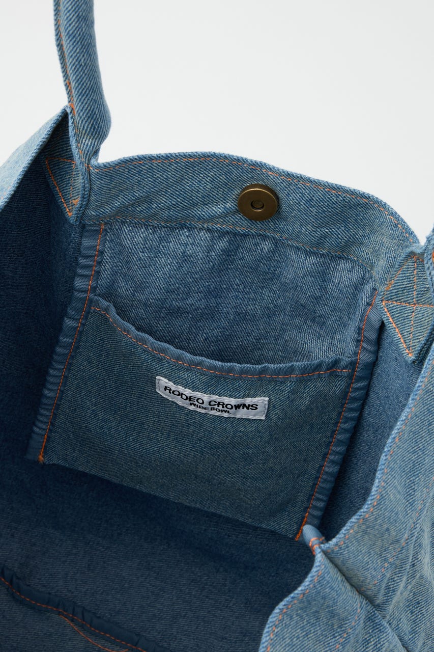 ラウンドビッグロゴトート BLU FREE