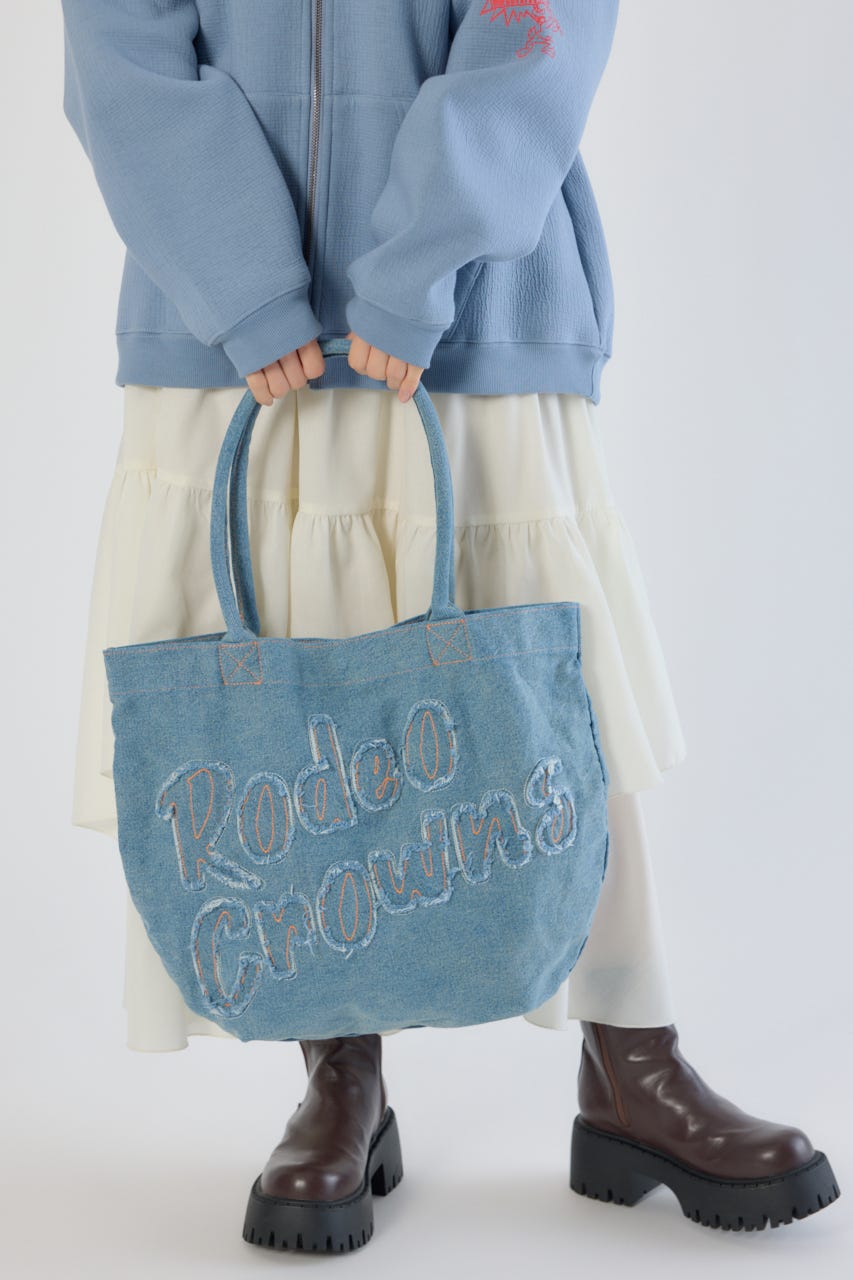 ラウンドビッグロゴトート BLU FREE