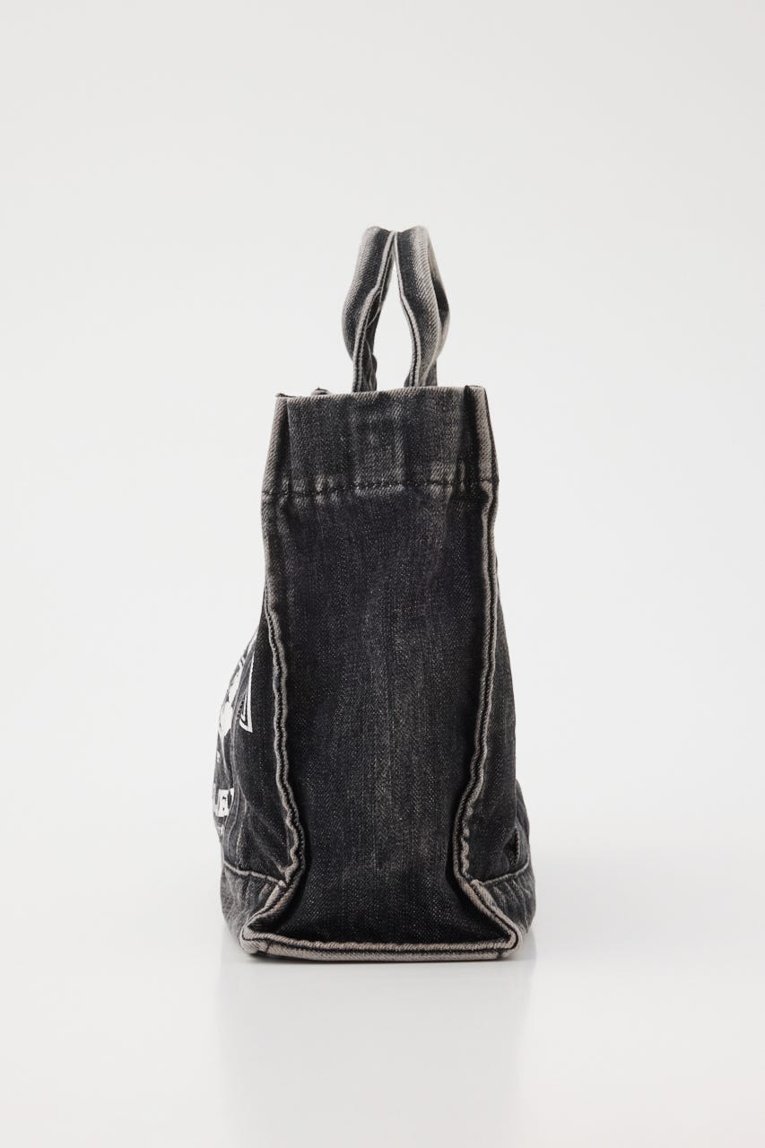 DENIMスクエア2WAYトート BLK FREE