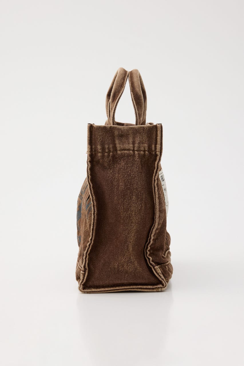 DENIMスクエア2WAYトート BRN FREE