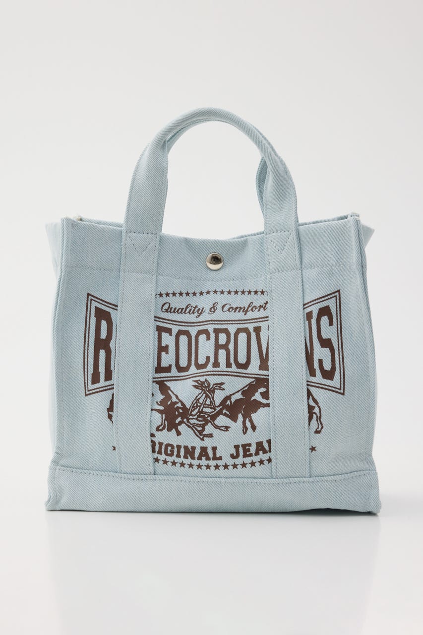 DENIMスクエア2WAYトート L/SAX FREE