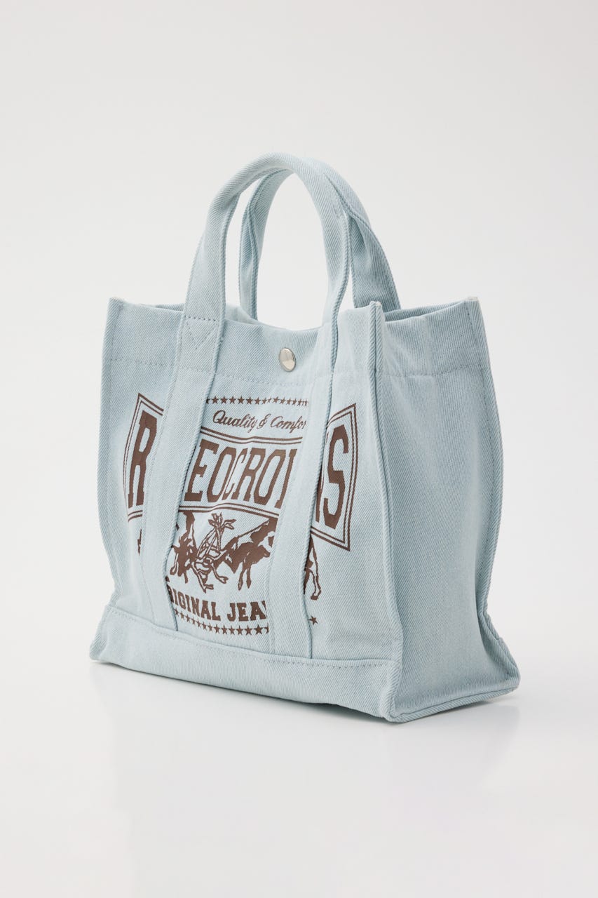 DENIMスクエア2WAYトート L/SAX FREE