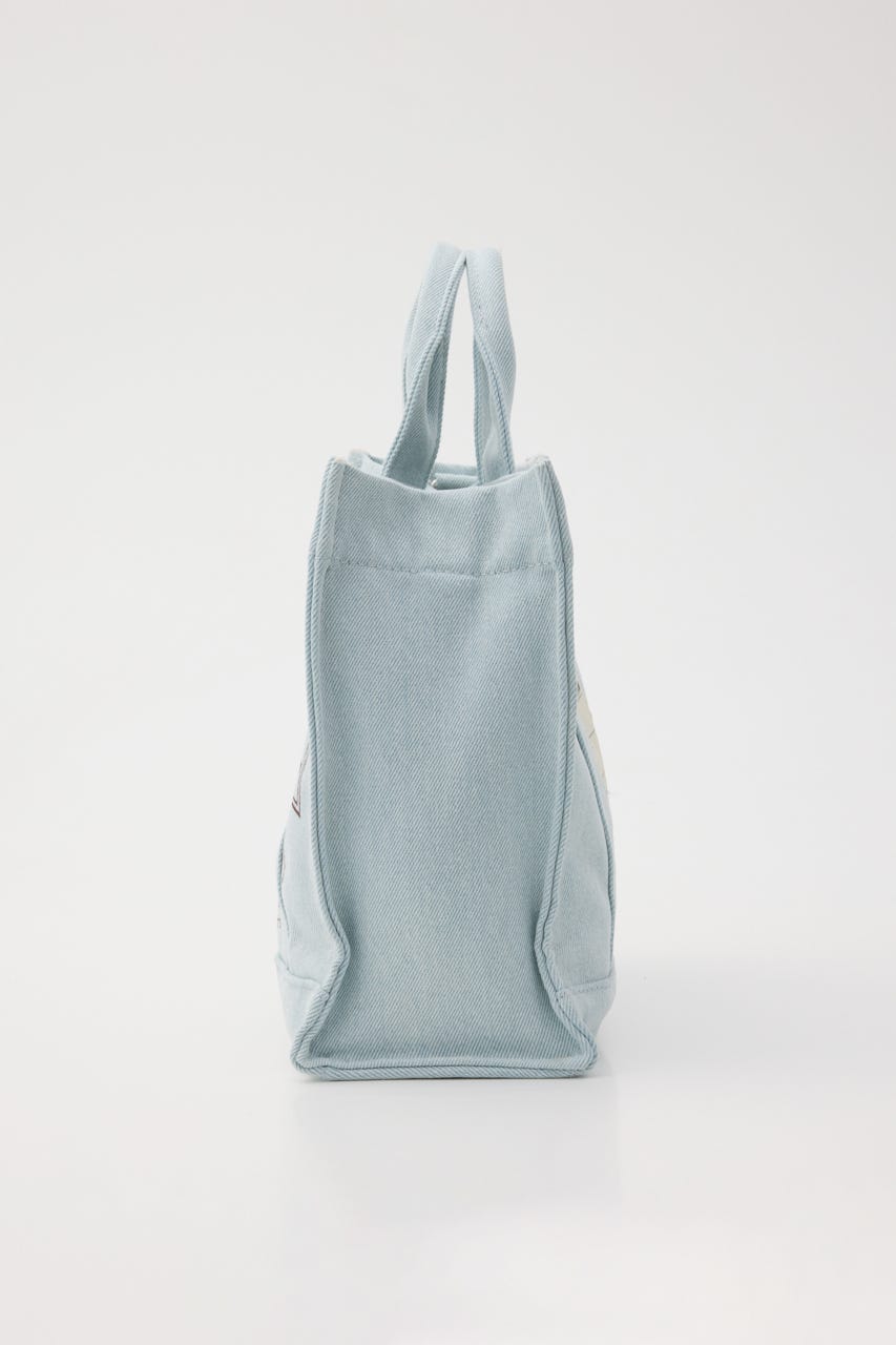 DENIMスクエア2WAYトート L/SAX FREE