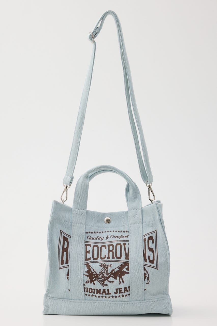 DENIMスクエア2WAYトート L/SAX FREE