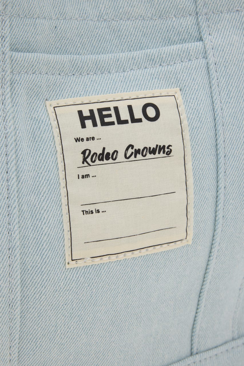 DENIMスクエア2WAYトート L/SAX FREE