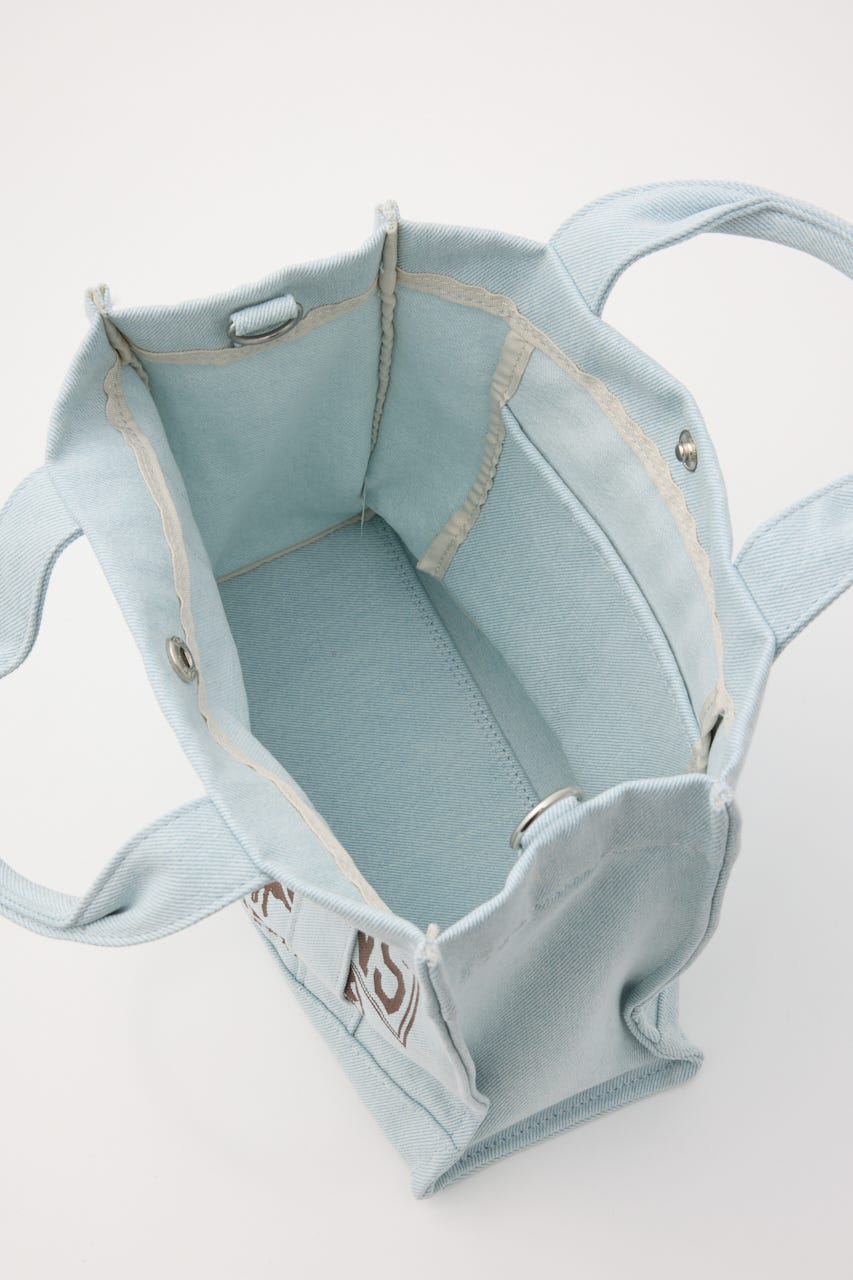 DENIMスクエア2WAYトート L/SAX FREE