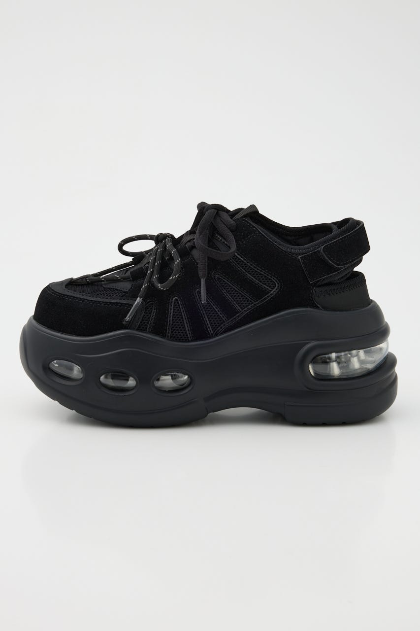 ボリュームソールベルトスニーカー BLK L