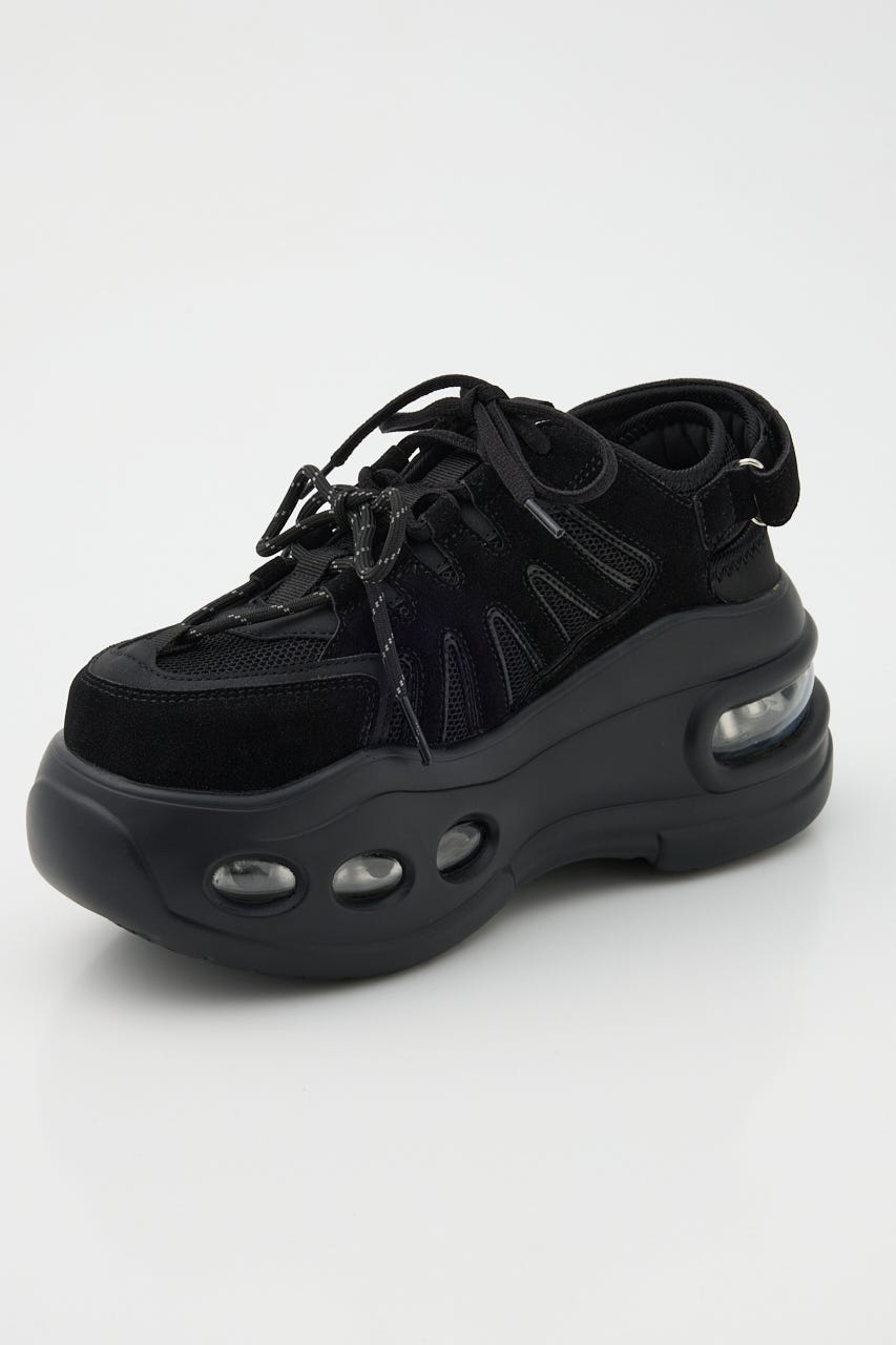ボリュームソールベルトスニーカー BLK L