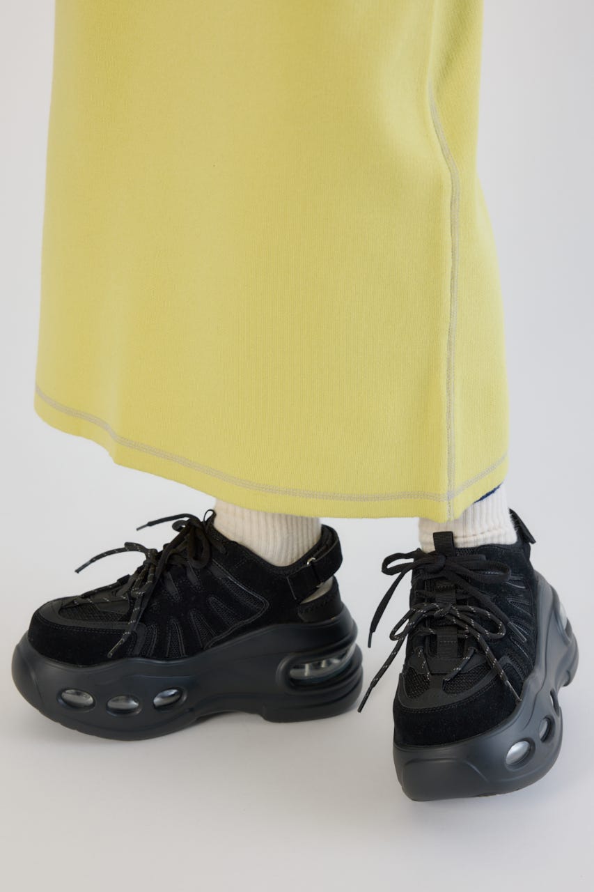 ボリュームソールベルトスニーカー BLK L