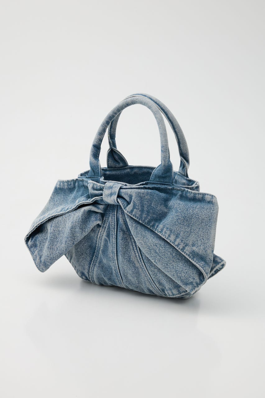 リボンデニムミニトート BLU FREE