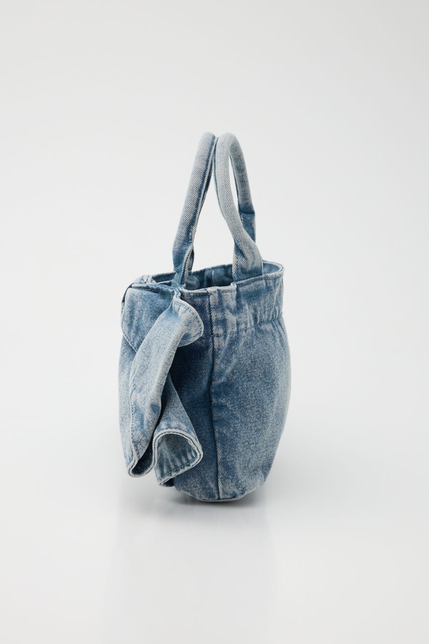 リボンデニムミニトート BLU FREE