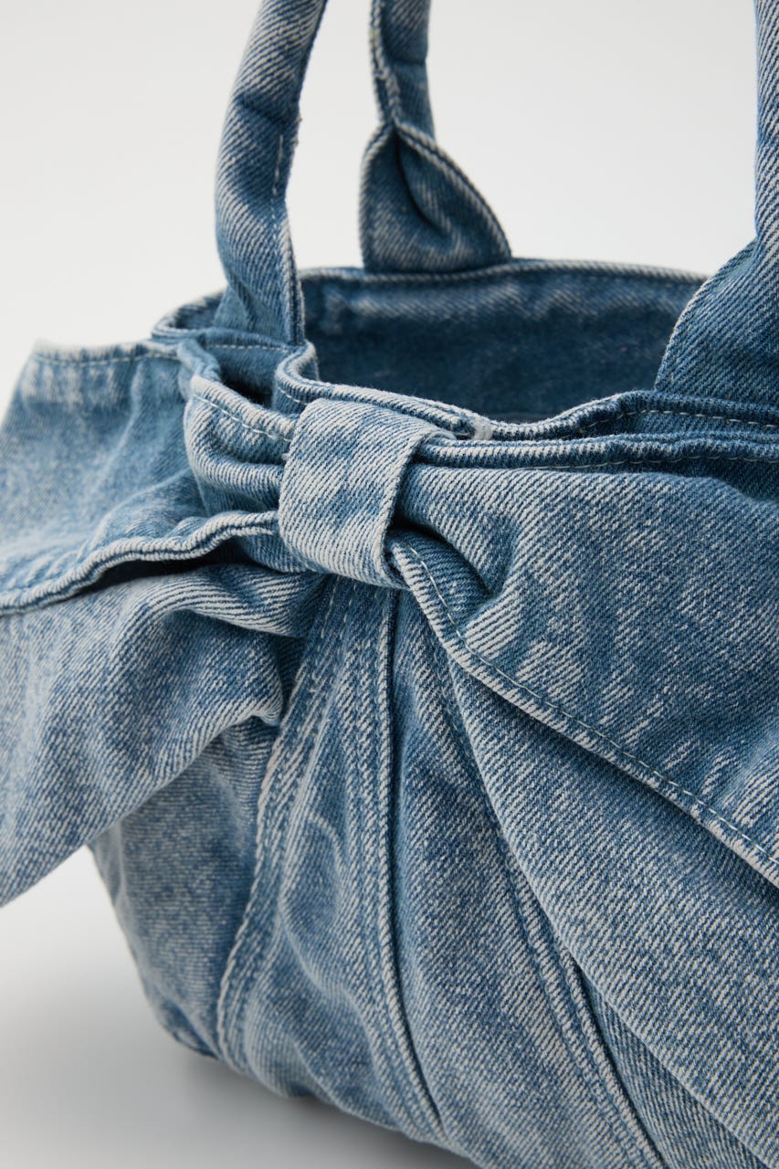 リボンデニムミニトート BLU FREE