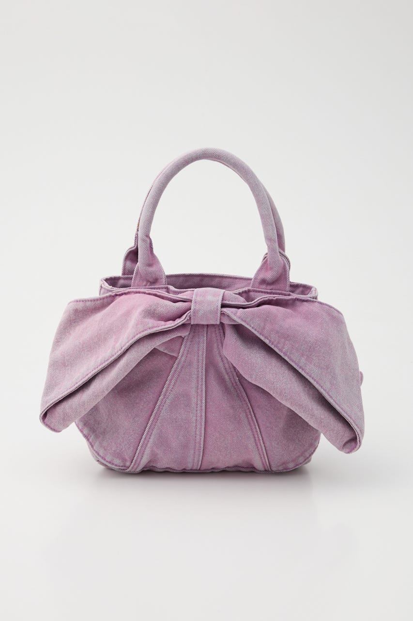 リボンデニムミニトート L/PUR FREE