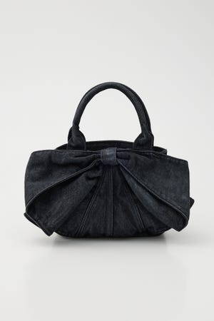 リボンデニムミニトート