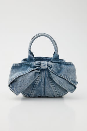 リボンデニムミニトート