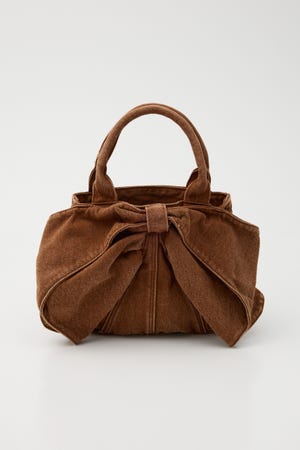 リボンデニムミニトート