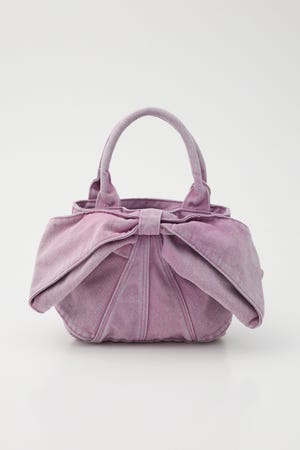 リボンデニムミニトート