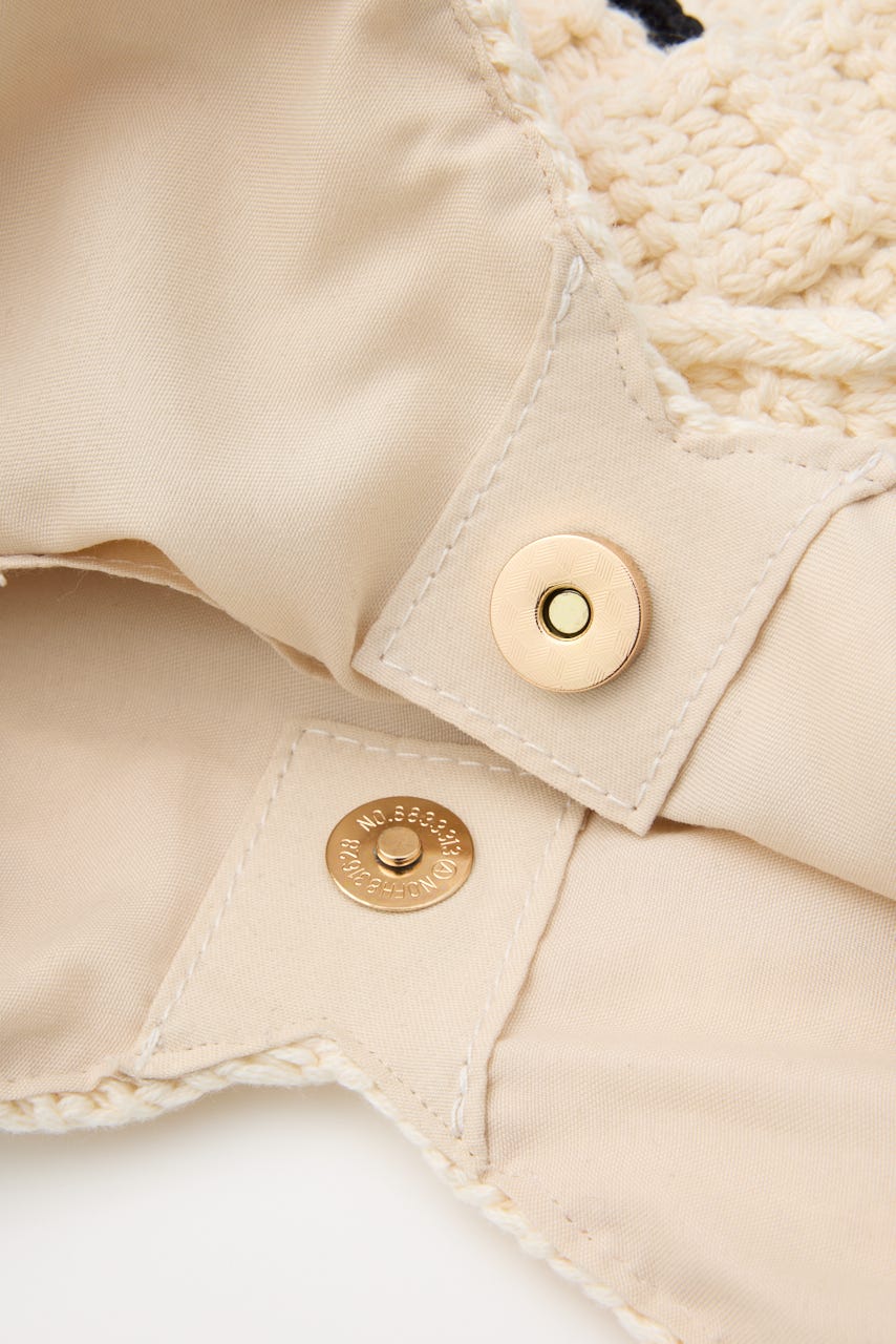 フラワーニットバッグ O/WHT FREE