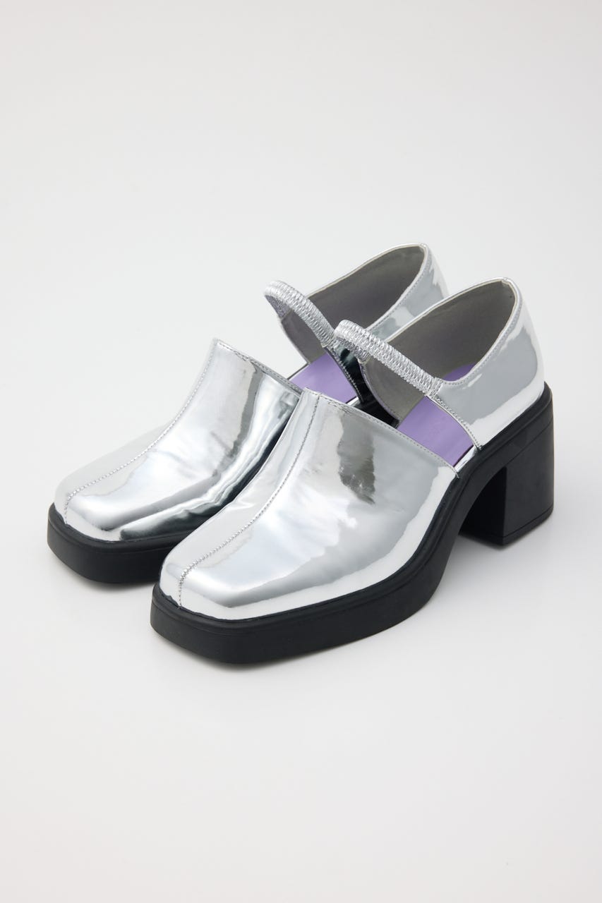 【SS先行アイテム】セパレートヒールパンプス SLV L