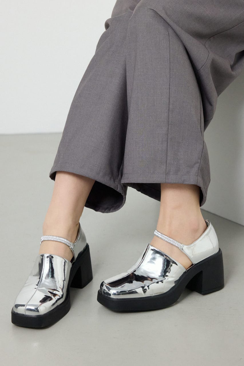 【SS先行アイテム】セパレートヒールパンプス SLV L