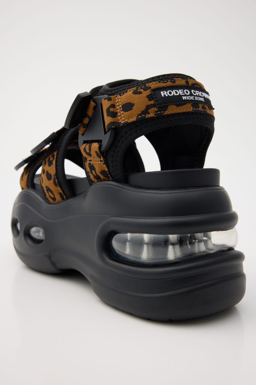 【SS先行アイテム】ボリュームソール テープサンダル 柄BRN M