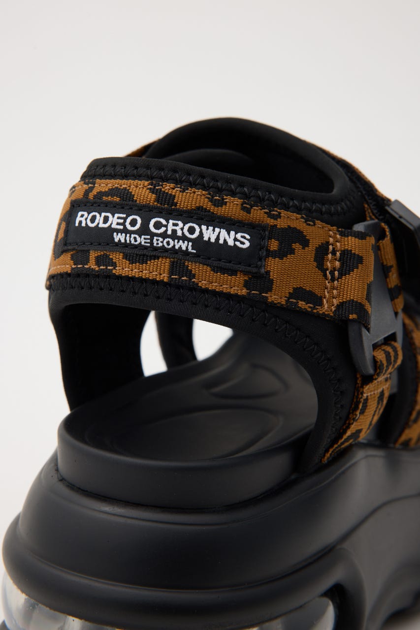 【SS先行アイテム】ボリュームソール テープサンダル 柄BRN M